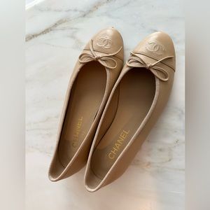 Chanel ballerinas size 38.5
